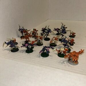 Games Workshop Warhammer 40K Tyranids Termagants And‎ Warriors Plastic Figures